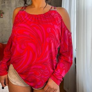 women’s michael kors cold shoulder top